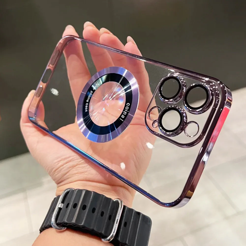 CD Pattern Magnetic Transparent Case - iPhone - Image 6