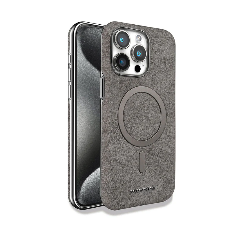 Classic Vintage Leather Magnetic Case - iPhone - Image 3