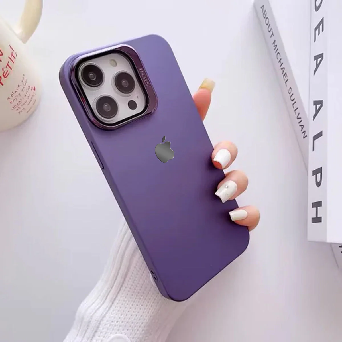 Clear Camera Protector Hidden Stand Logo Case-iPhone - Image 3