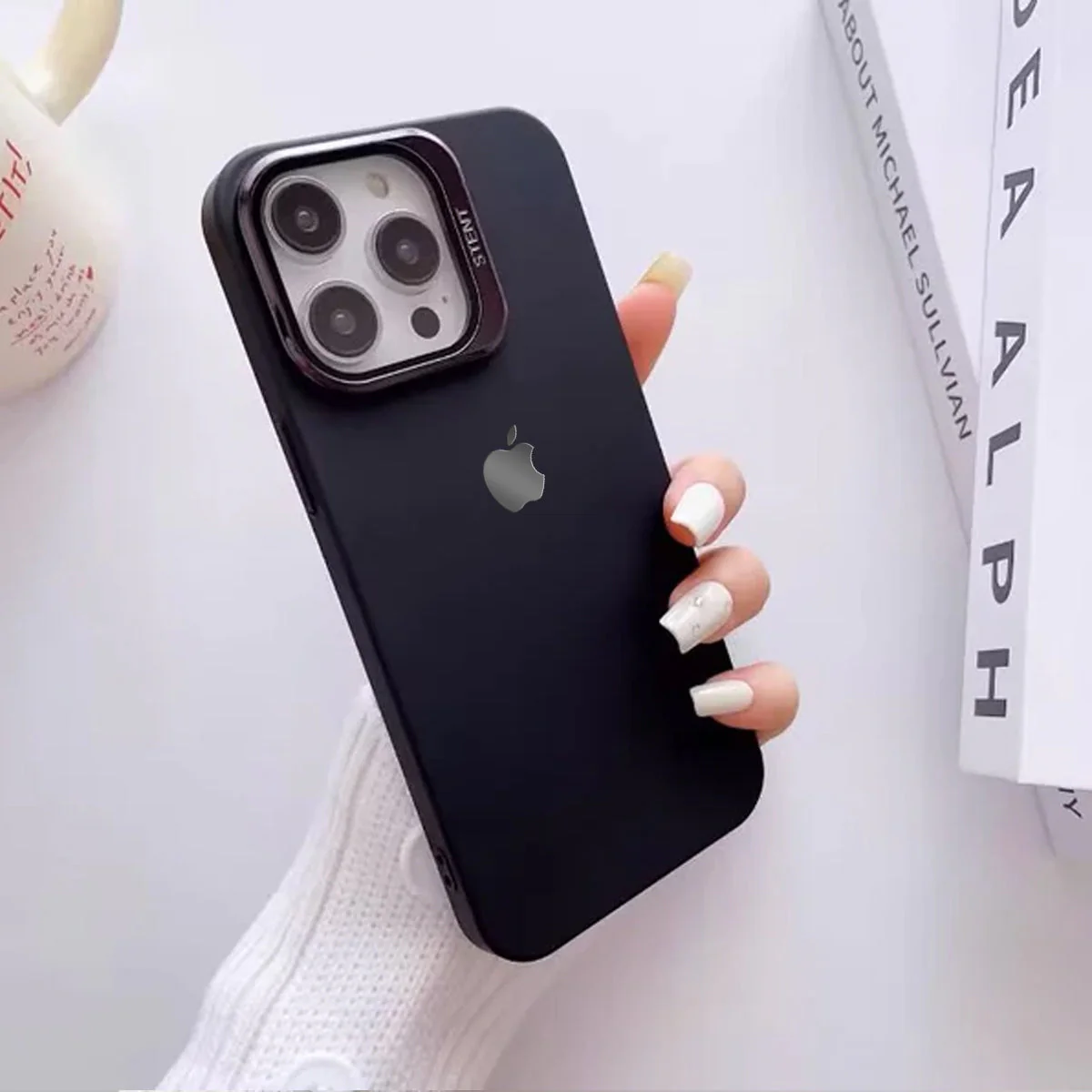 Clear Camera Protector Hidden Stand Logo Case-iPhone - Image 4