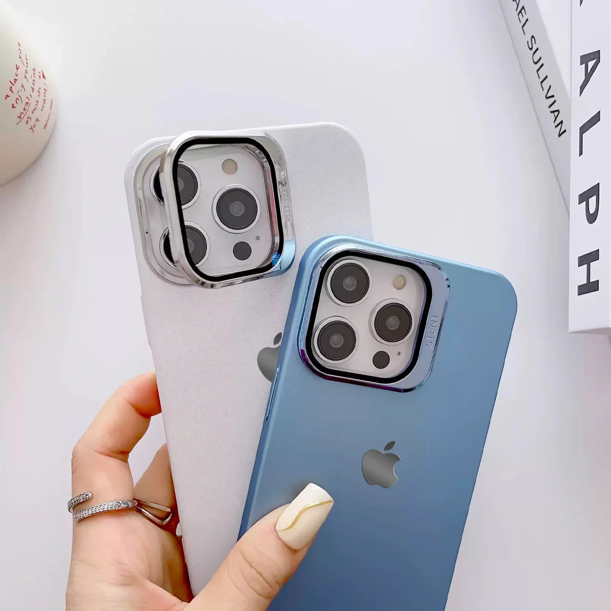Clear Camera Protector Hidden Stand Logo Case-iPhone - Image 6