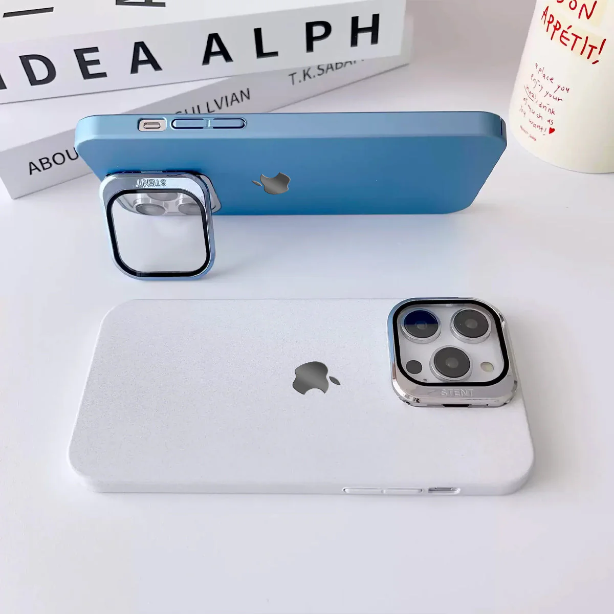 Clear Camera Protector Hidden Stand Logo Case-iPhone - Image 7