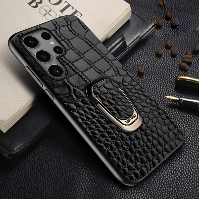 Genuine Leather Craft Ring Holder Case - Samsung - Image 10