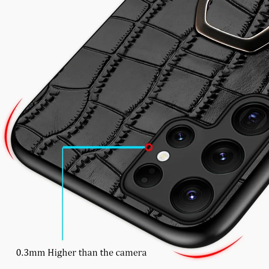 Genuine Leather Craft Ring Holder Case - Samsung - Image 3
