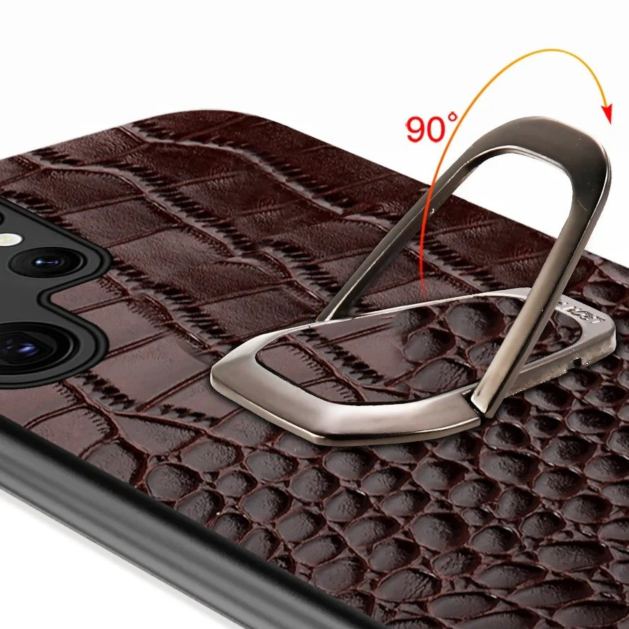 Genuine Leather Craft Ring Holder Case - Samsung - Image 6