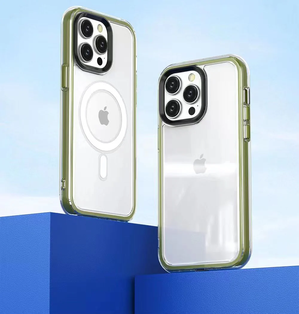 iPhone 15 Series Colored Edges Bumper Magsafe Case - Image 4