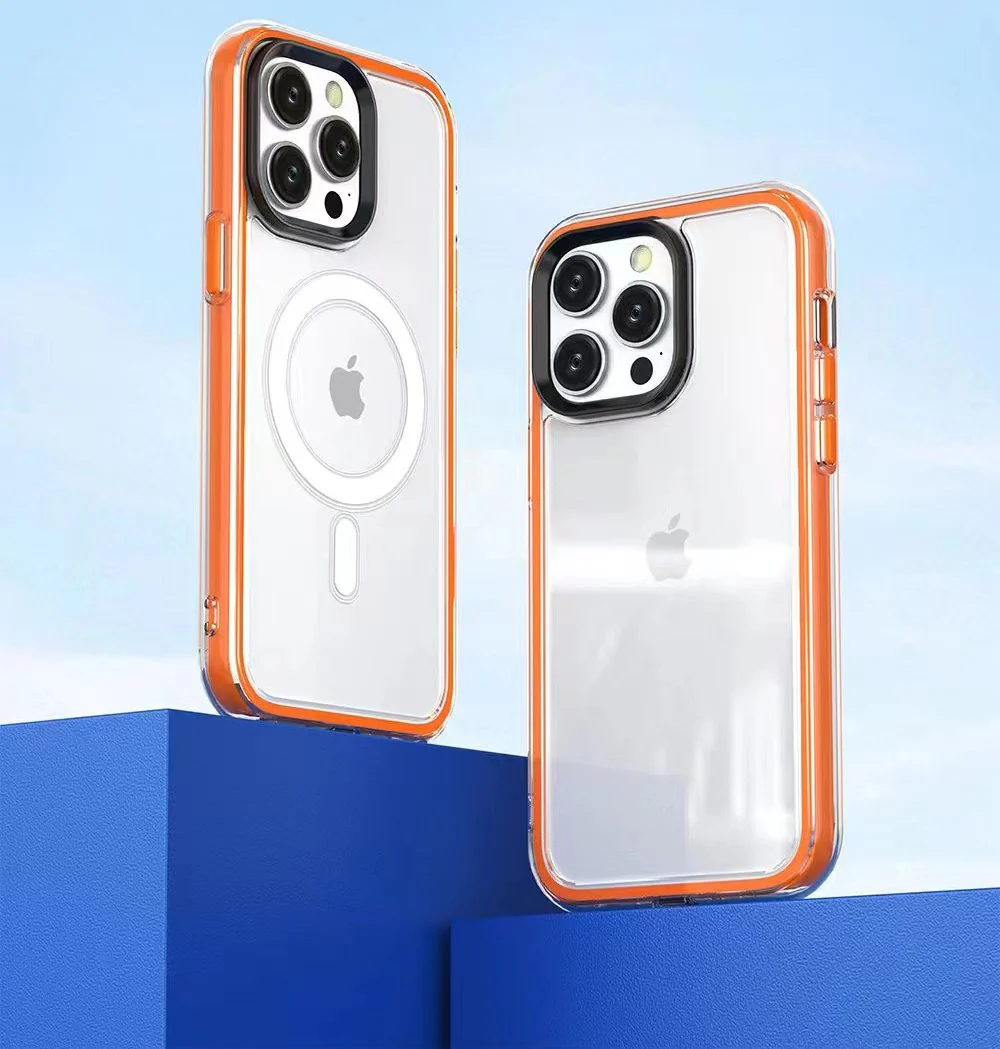 iPhone 15 Series Colored Edges Bumper Magsafe Case - Image 5