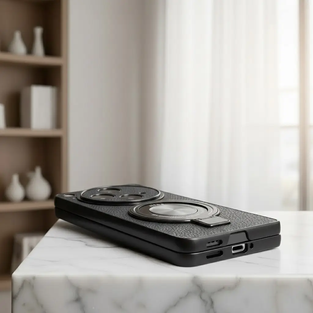 Heritage Shield leather Ring Stand Case - Image 2