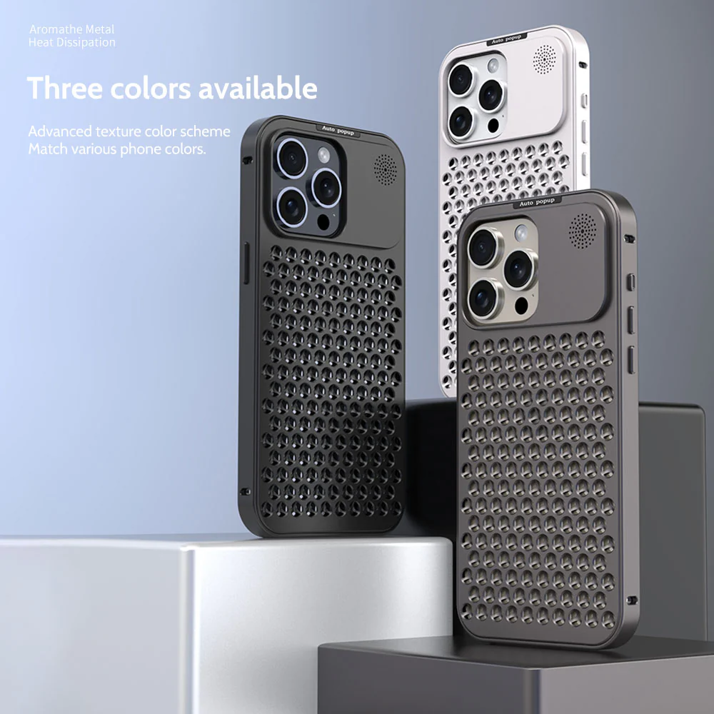 iPhone 15 Series Aero Mesh Pro ® Metallic Hybrid Case - Image 20