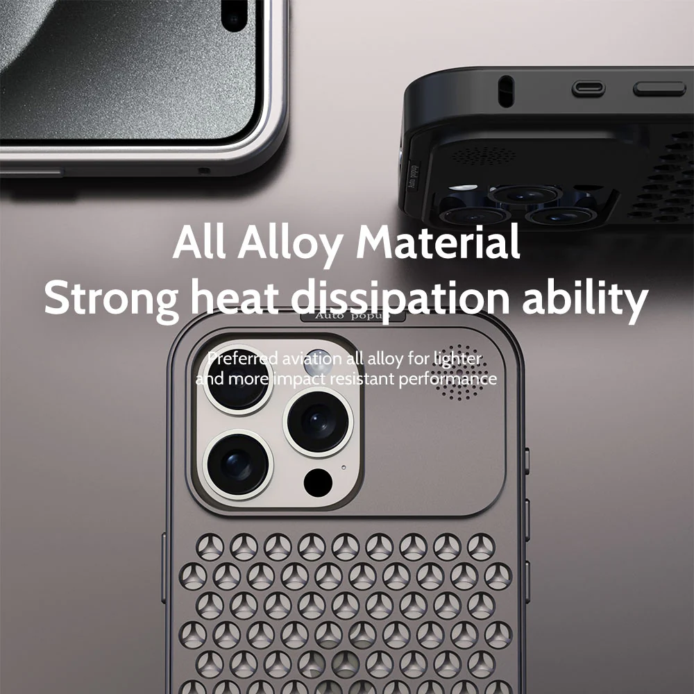 iPhone 15 Series Aero Mesh Pro ® Metallic Hybrid Case - Image 23