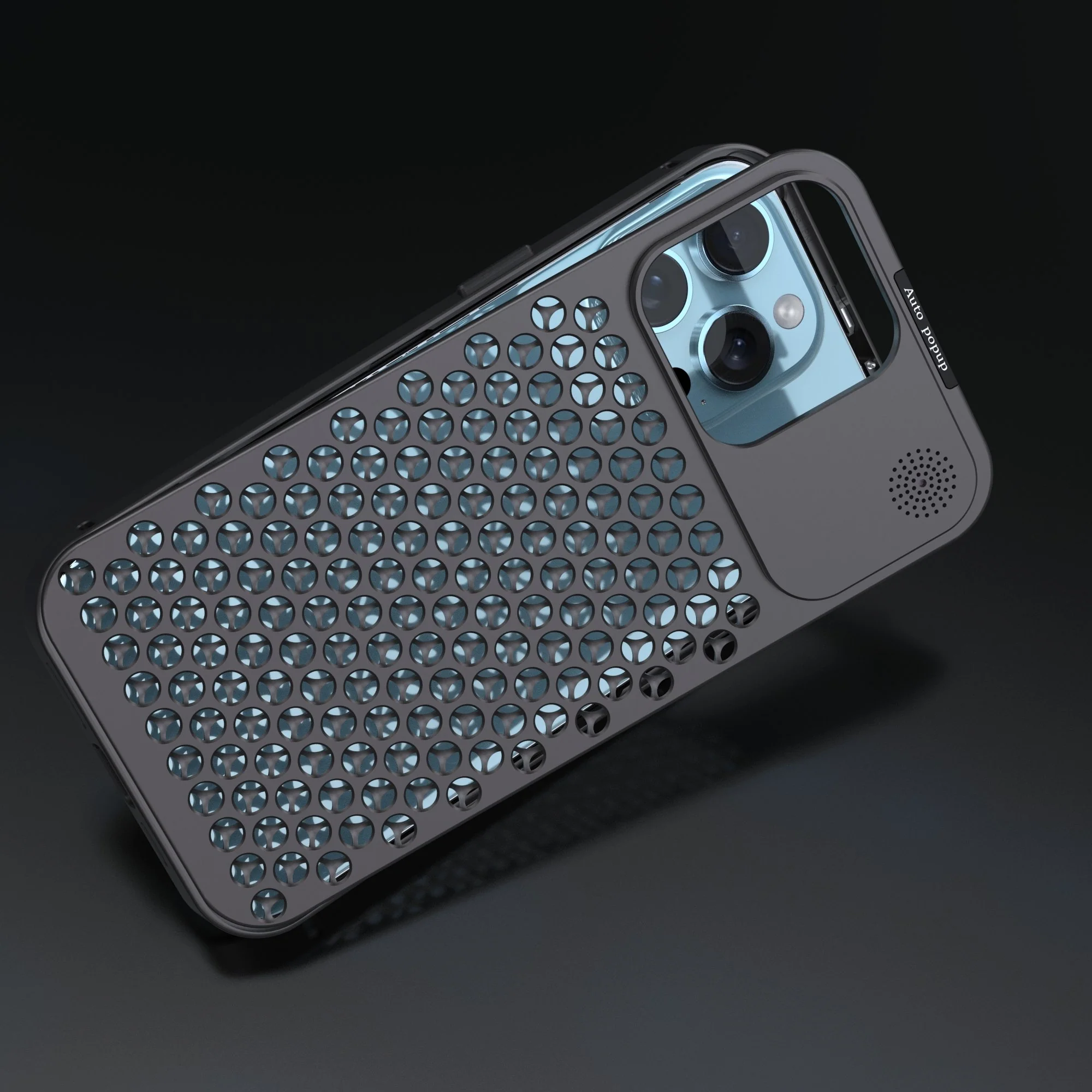 iPhone 15 Series Aero Mesh Pro ® Metallic Hybrid Case - Image 4