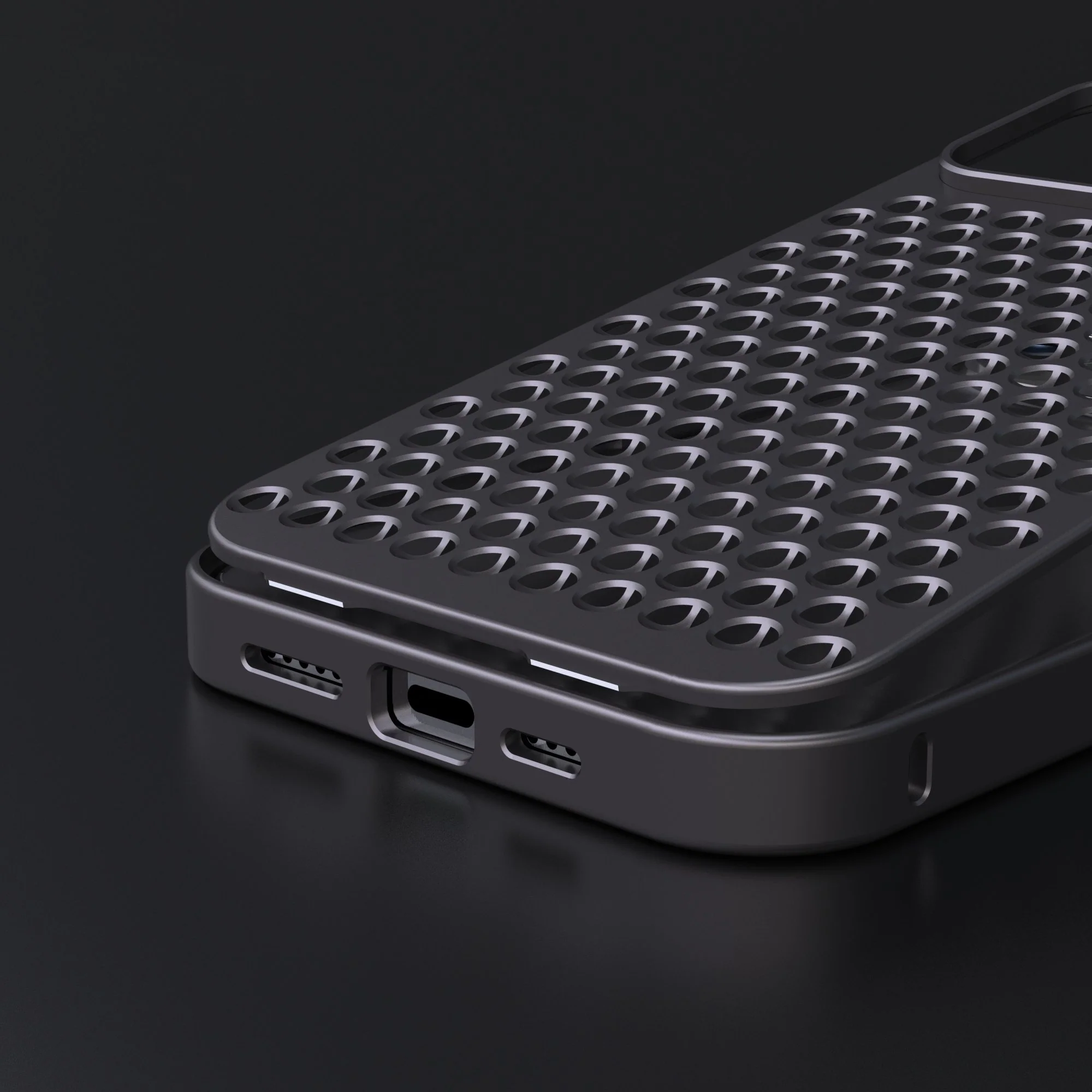 iPhone 15 Series Aero Mesh Pro ® Metallic Hybrid Case - Image 5