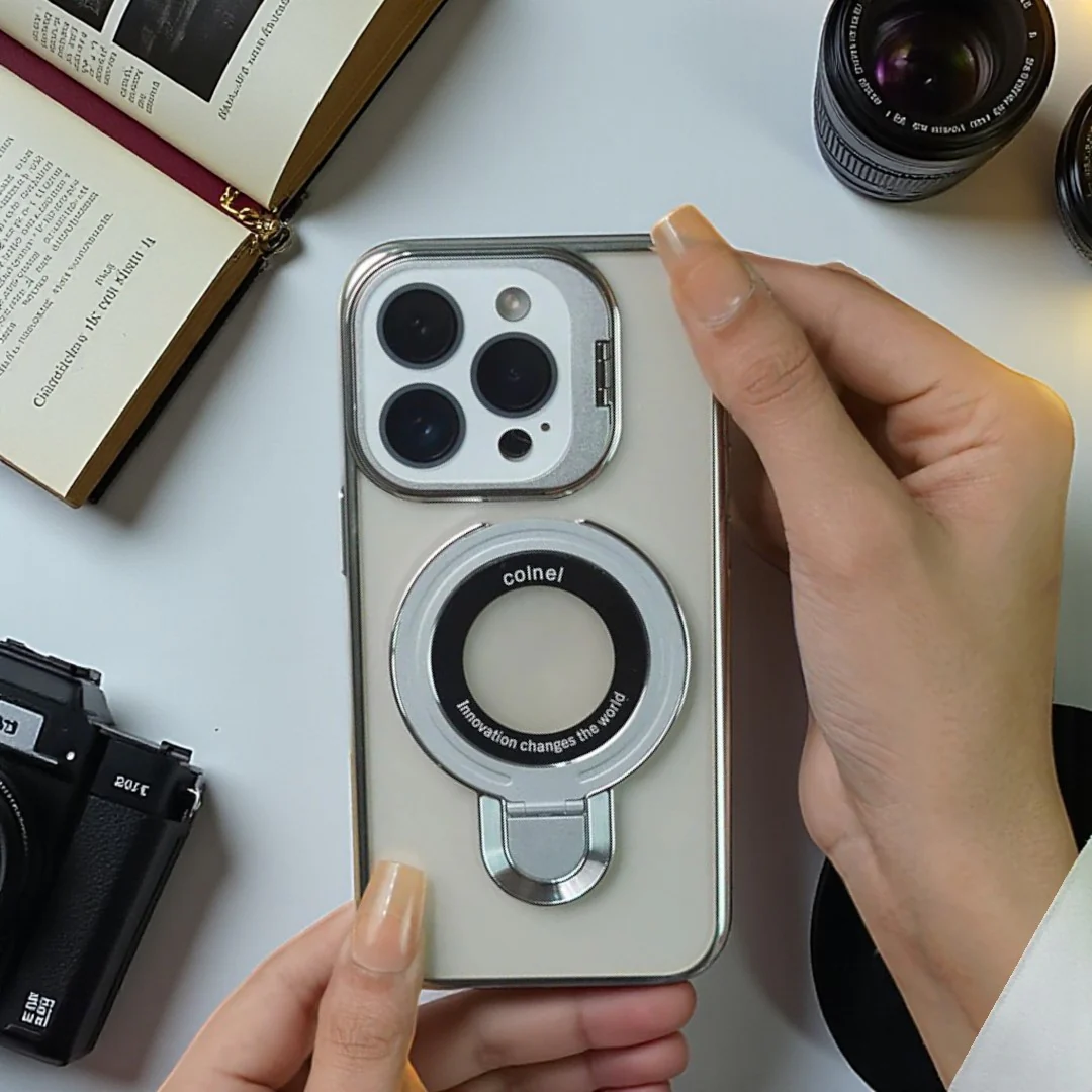 Crystal Ring Grip Lens Bracket Case - iPhone - Image 3