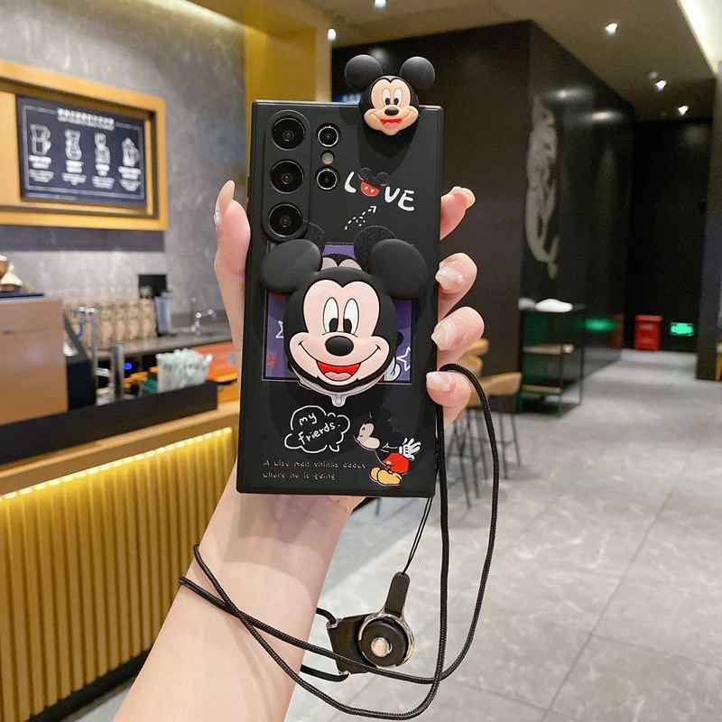Cute Cartoon Mirror Bracket Case - Samsung - Image 2