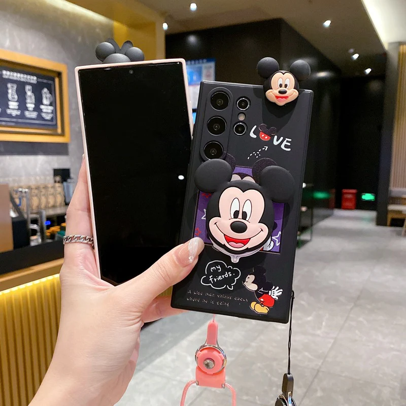 Cute Cartoon Mirror Bracket Case - Samsung - Image 6