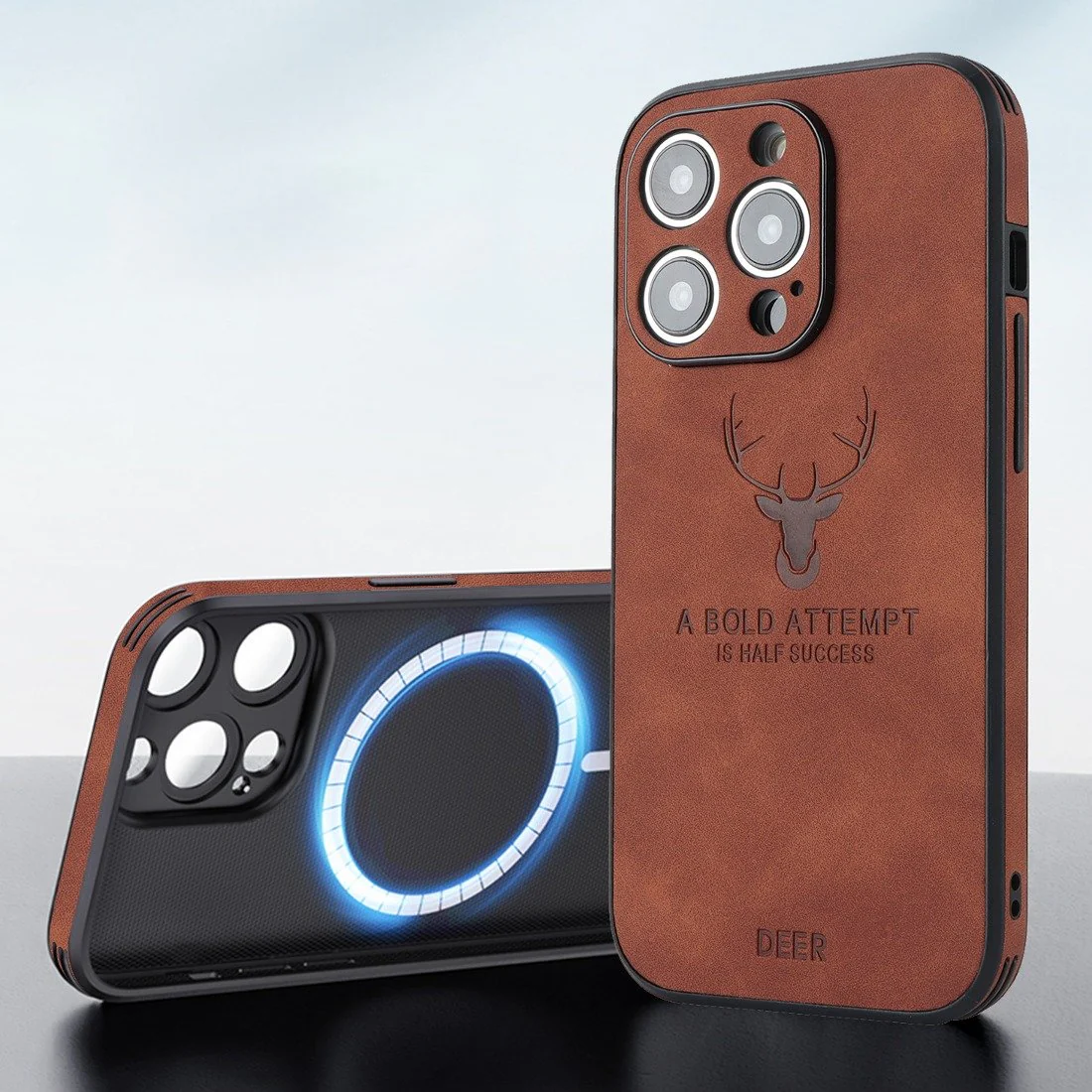 iPhone 15 Series Deer Pattern Magnetic Magsafe Case - Image 5