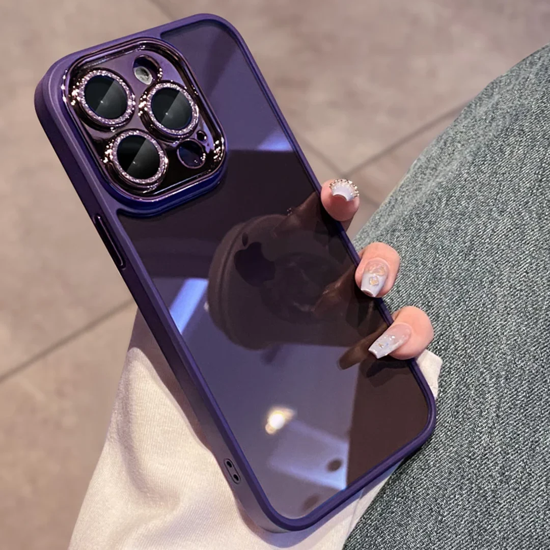 Diamond Camera Lens Clear Bumper Case - iPhone - Image 6