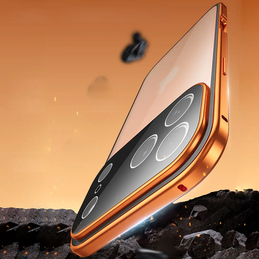 Dual Core Magnetic Shield Glass Case For iPhone - Image 11