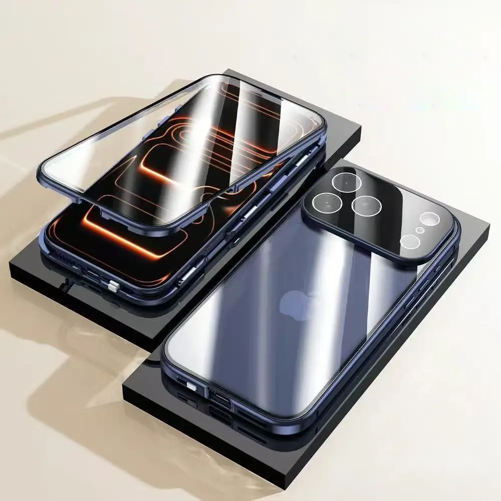 Dual Core Magnetic Shield Glass Case For iPhone - Image 4