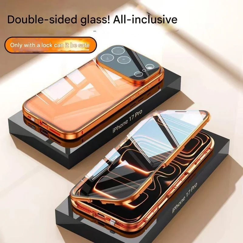 Dual Core Magnetic Shield Glass Case For iPhone - Image 5