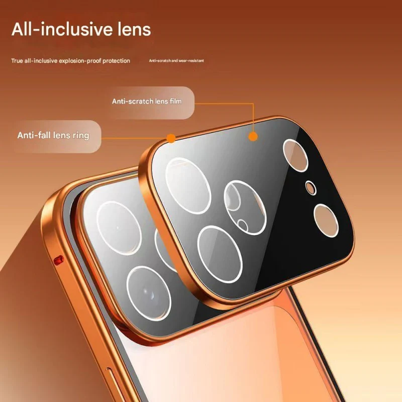 Dual Core Magnetic Shield Glass Case For iPhone - Image 6