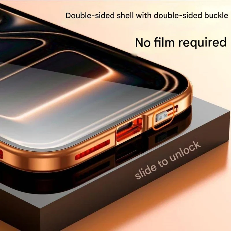 Dual Core Magnetic Shield Glass Case For iPhone - Image 8