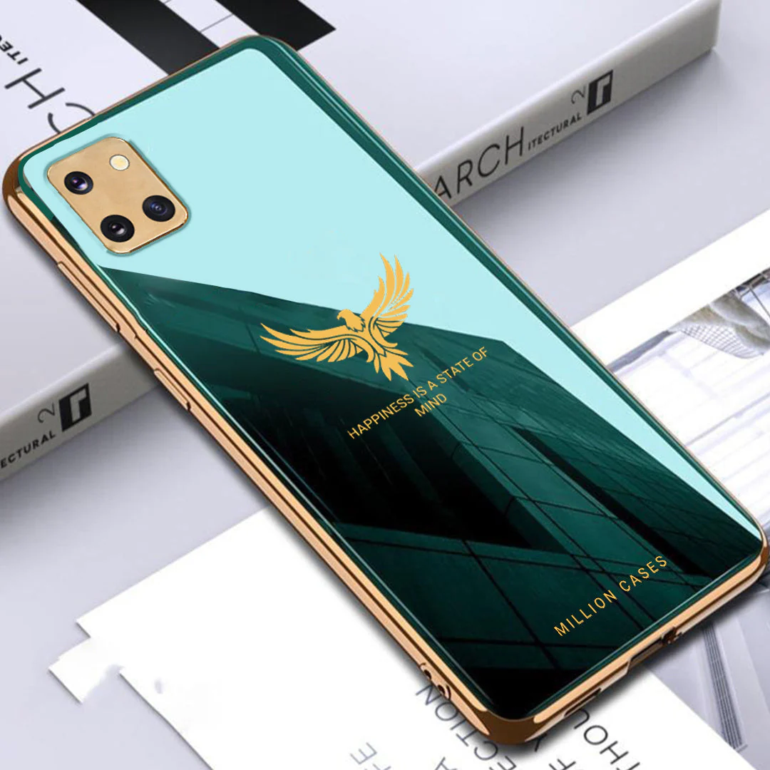Eagle Pattern Electroplating Glass Case - Samsung - Image 5