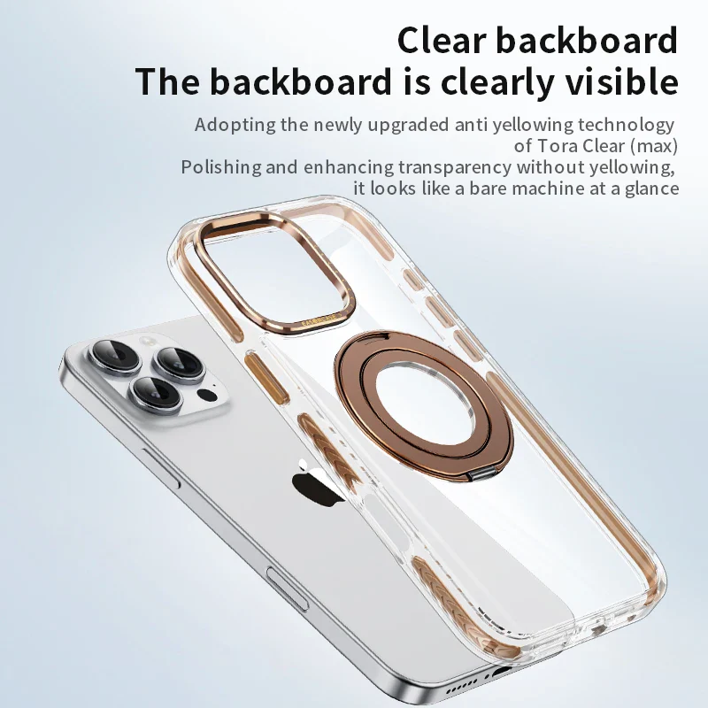 Eason Tora Clear Ring Stand Case - iPhone - Image 10