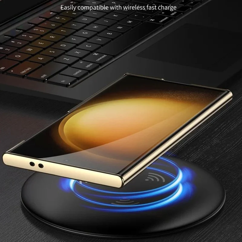 Electroplated Plain Leather Triumph Stand Case - Samsung - Image 6