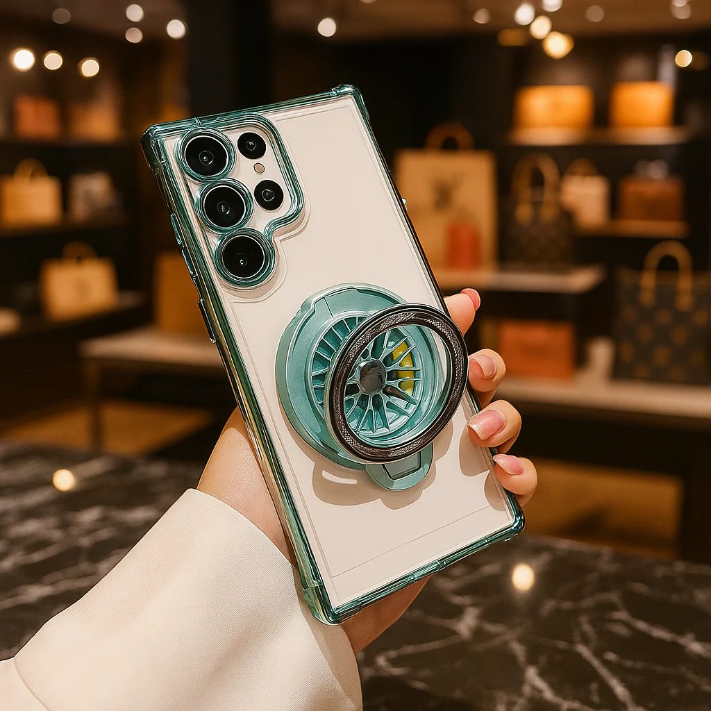 Electroplated Rotating Gyro Magnetic Case - Samsung - Image 2