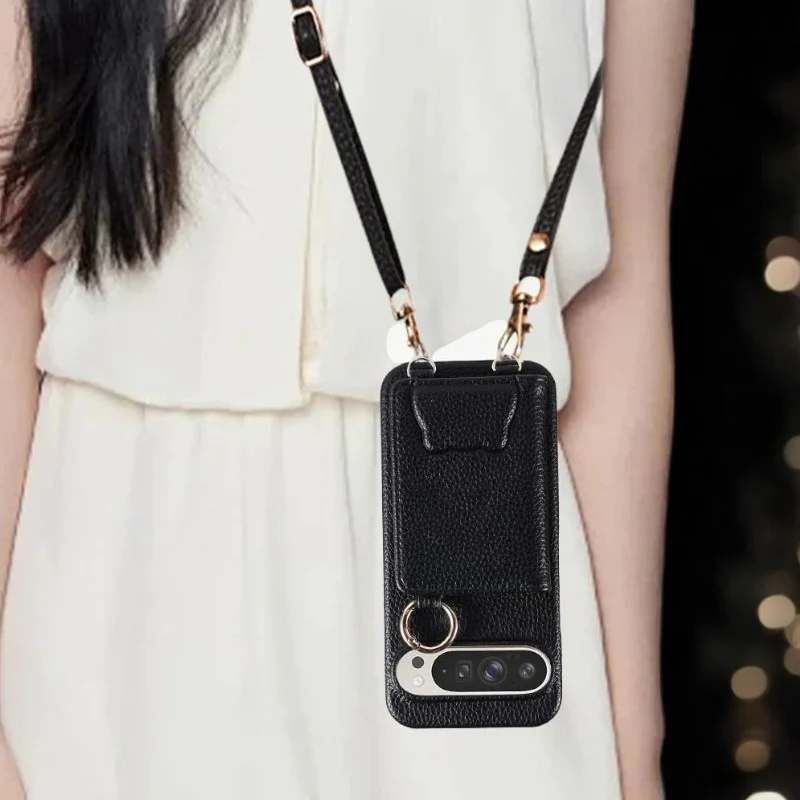 Elegance Crossbody Leather Wallet Case - Google - Image 3