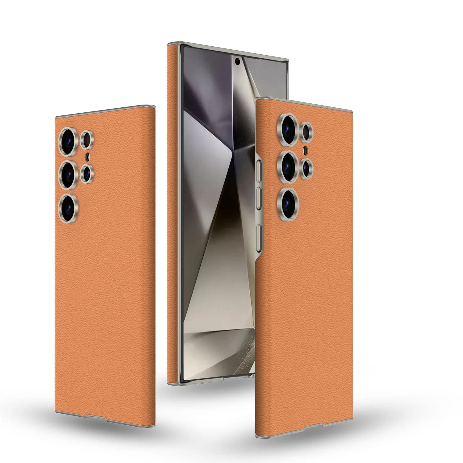 Elegant Classic Plain Leather Case - Samsung - Image 3