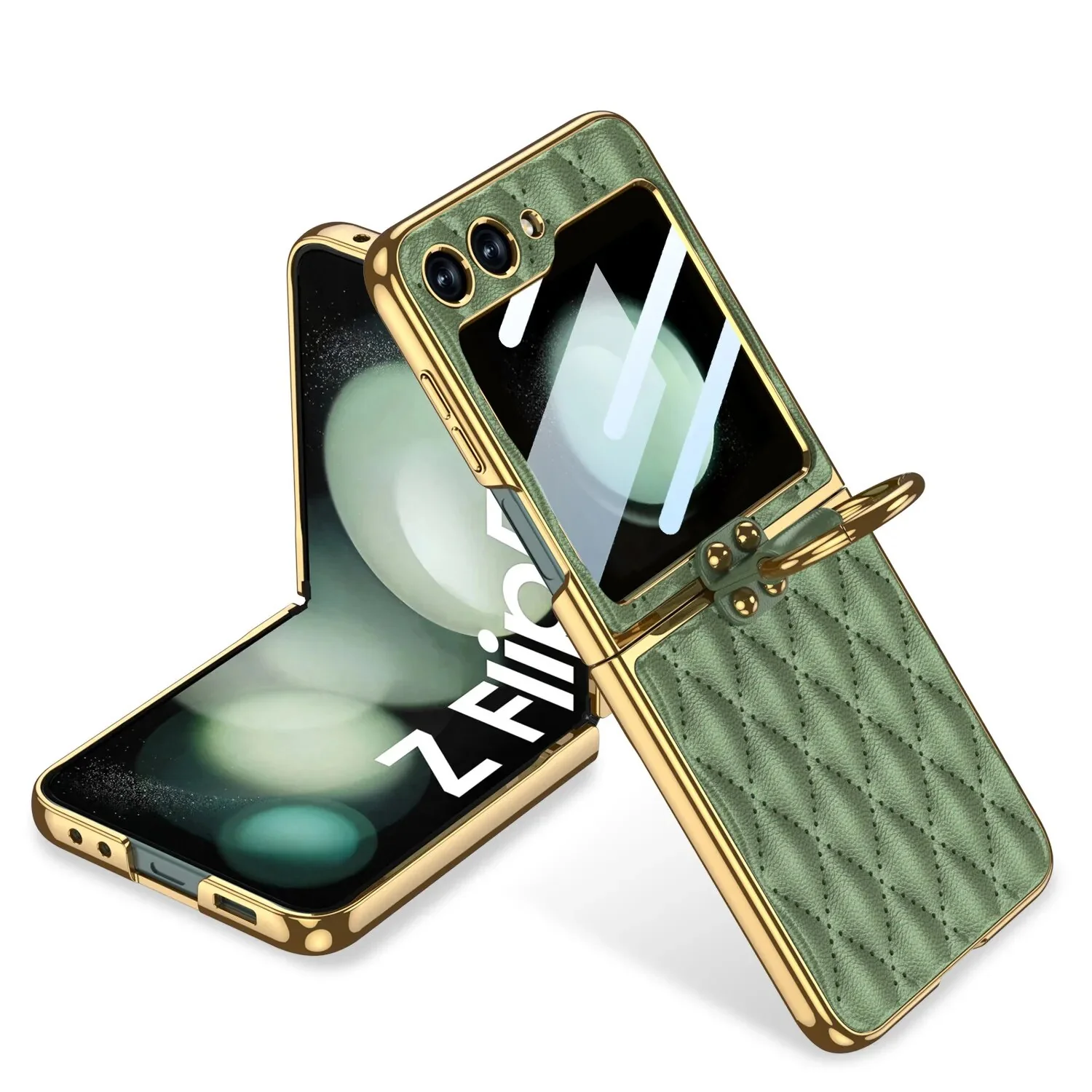 Elegant Leather Ring Support Case - Image 4