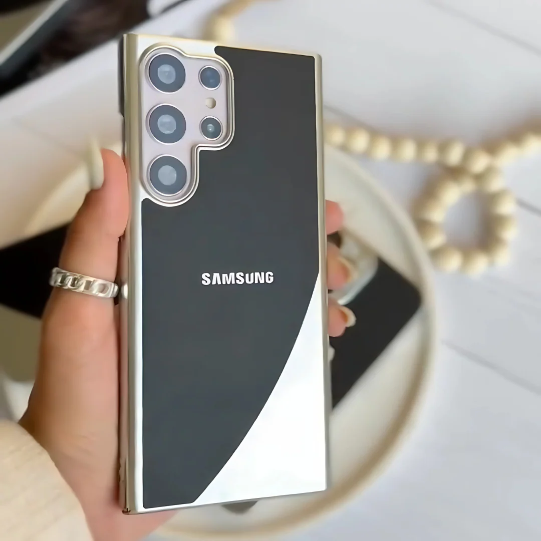 Elegant Luxe Leather Electroplated Case - Samsung - Image 3