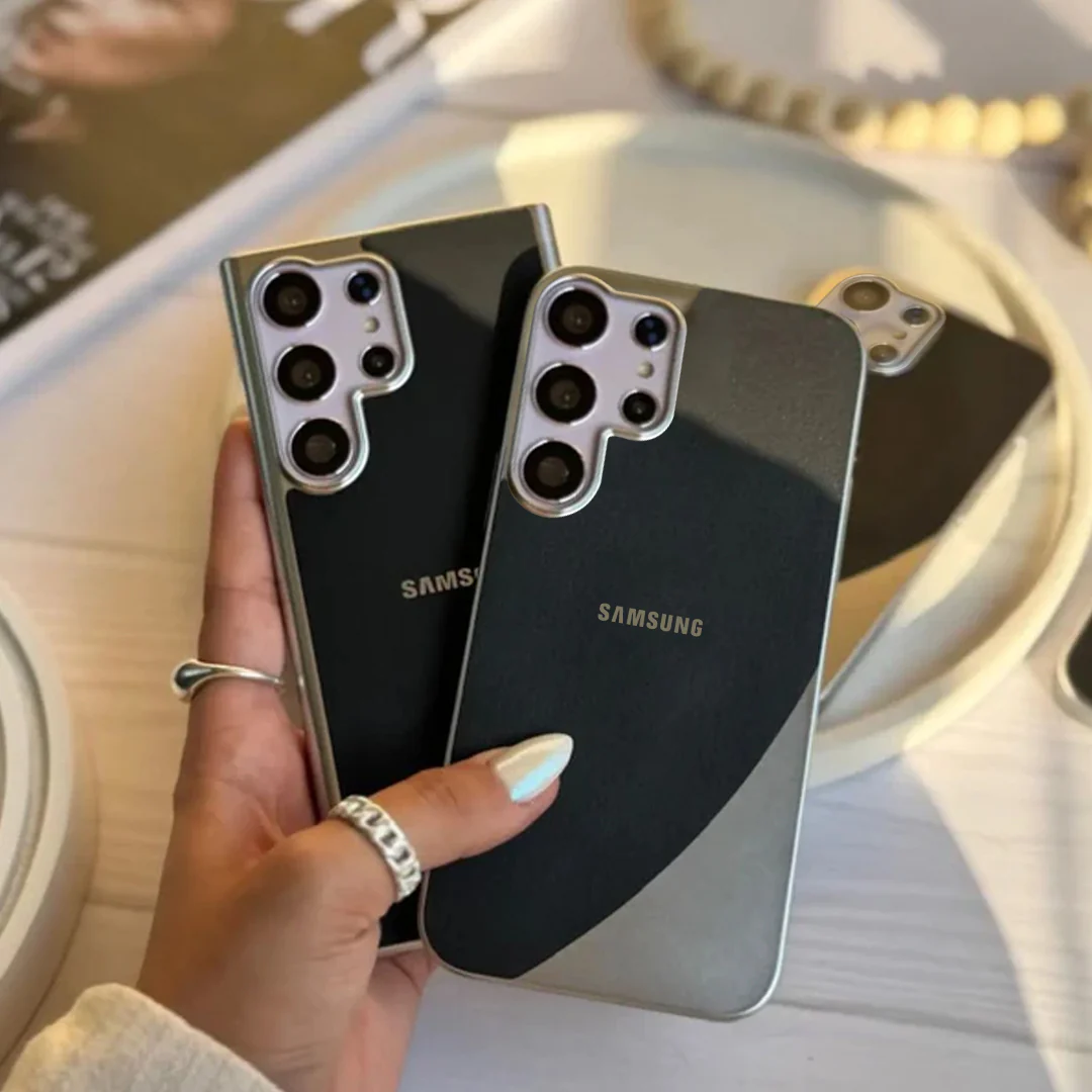Elegant Luxe Leather Electroplated Case - Samsung - Image 5