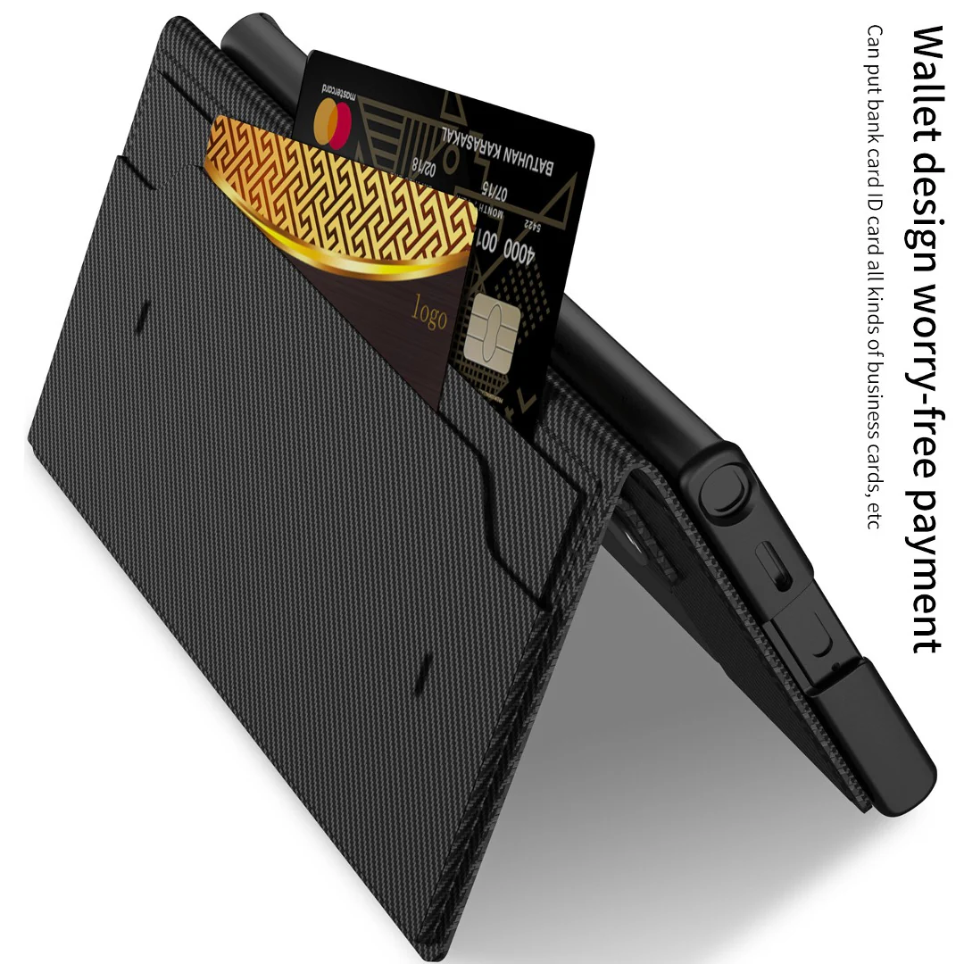 Flip Leather Wallet Kickstand Case - Samsung - Image 3