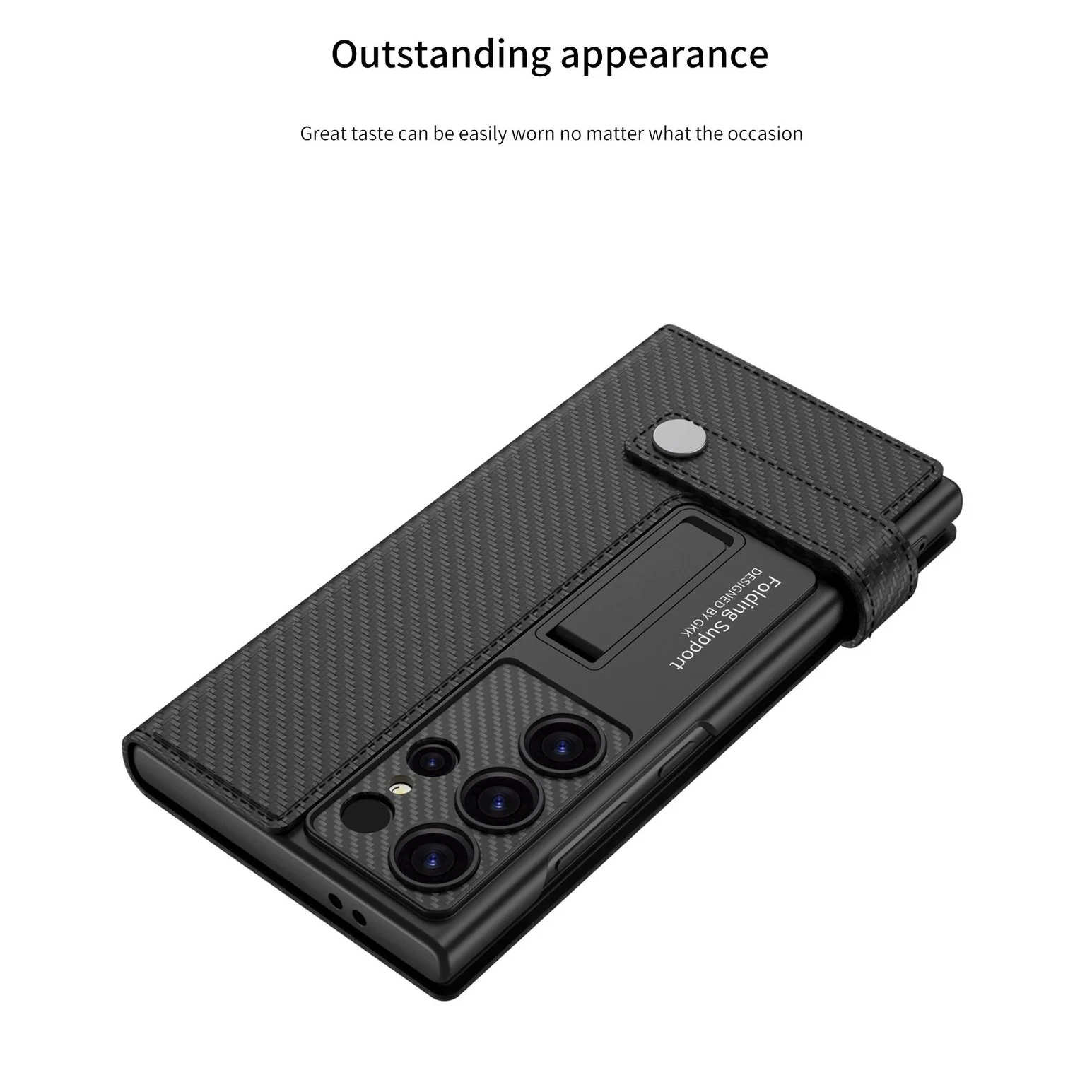 Flip Leather Wallet Kickstand Case - Samsung - Image 5