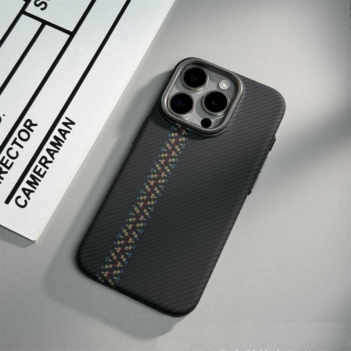 Embossed Carbon Fiber Magnetic Case - iPhone - Image 4