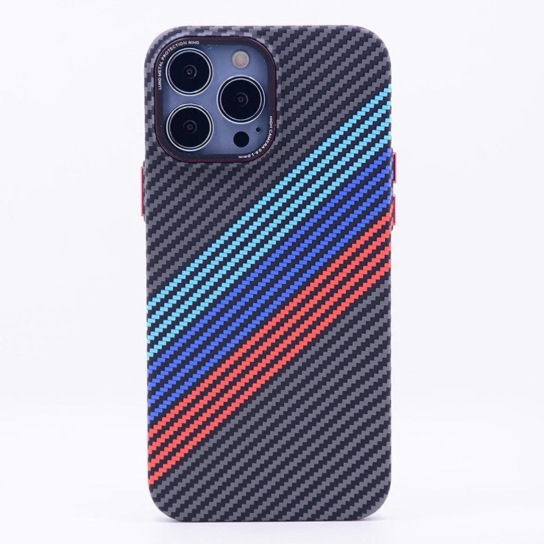 Embossed Carbon Fiber Stripes Case - iPhone - Image 3