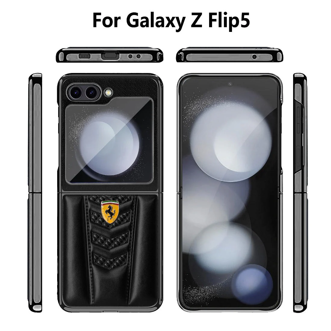 Ferrari Galaxy Z Series Luxurious Lamb Leather Protective Case - Image 3