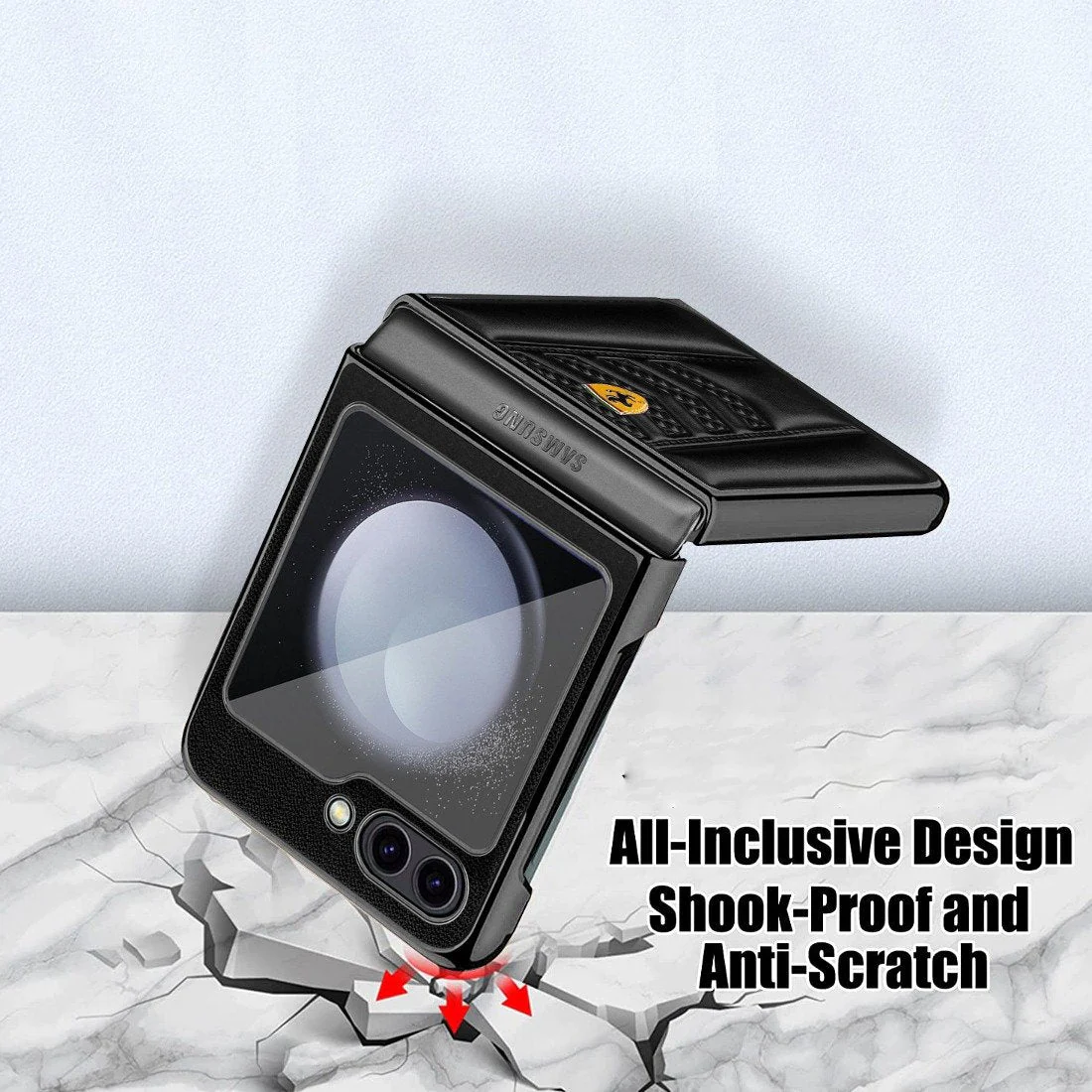 Ferrari Galaxy Z Series Luxurious Lamb Leather Protective Case - Image 6