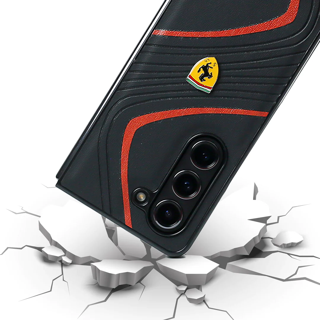Ferrari® Galaxy Z Fold5 Luxurious Quilted Supercar Case - Image 7