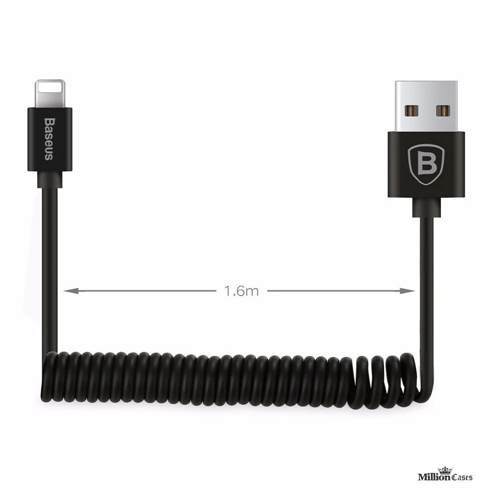 Flexible Spring Data Sync USB Charging Cable - Image 2