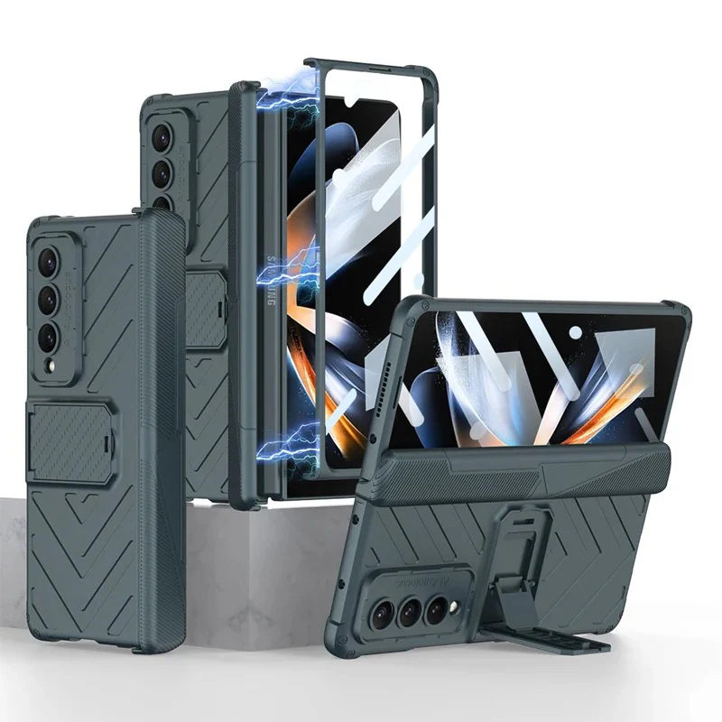 Fold Clip Magnetic Hinge Kickstand Case - Samsung - Image 3