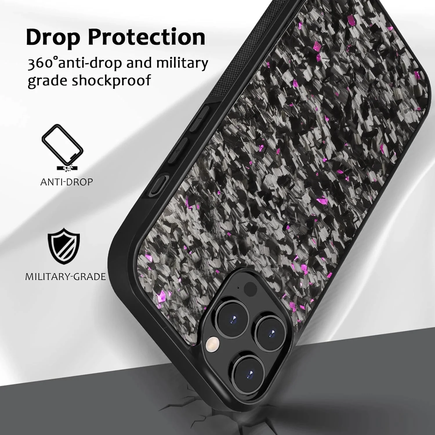 Fragmented Confetti Carbon Fiber Case - iPhone - Image 8