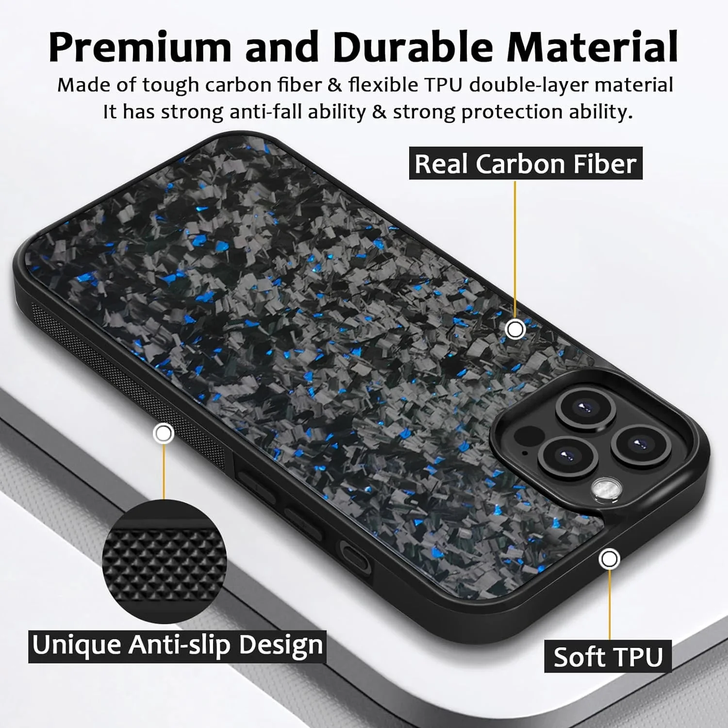 Fragmented Confetti Carbon Fiber Case - iPhone - Image 9