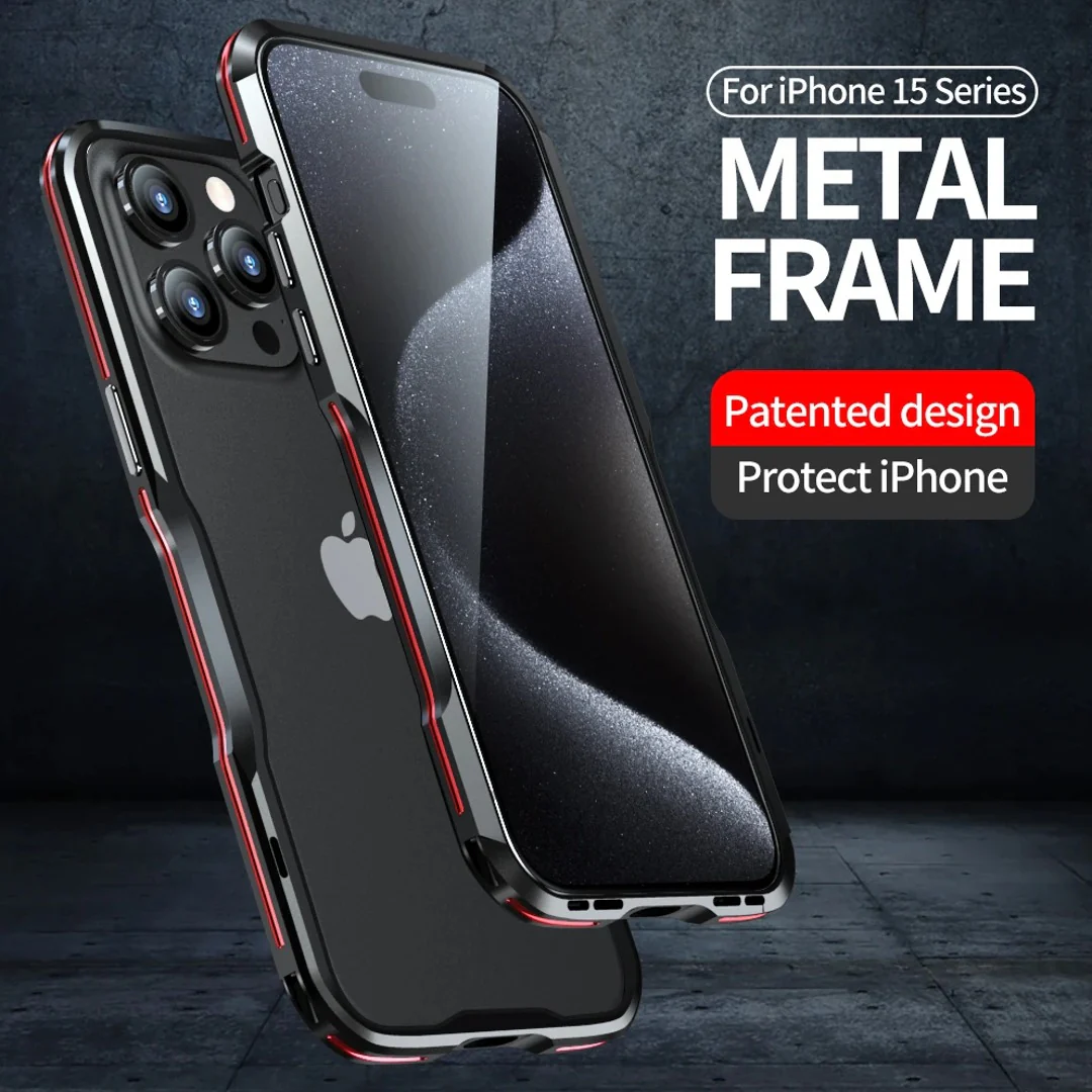 iPhone 15 Series Frame Shield Metal Bumper Case - Image 6