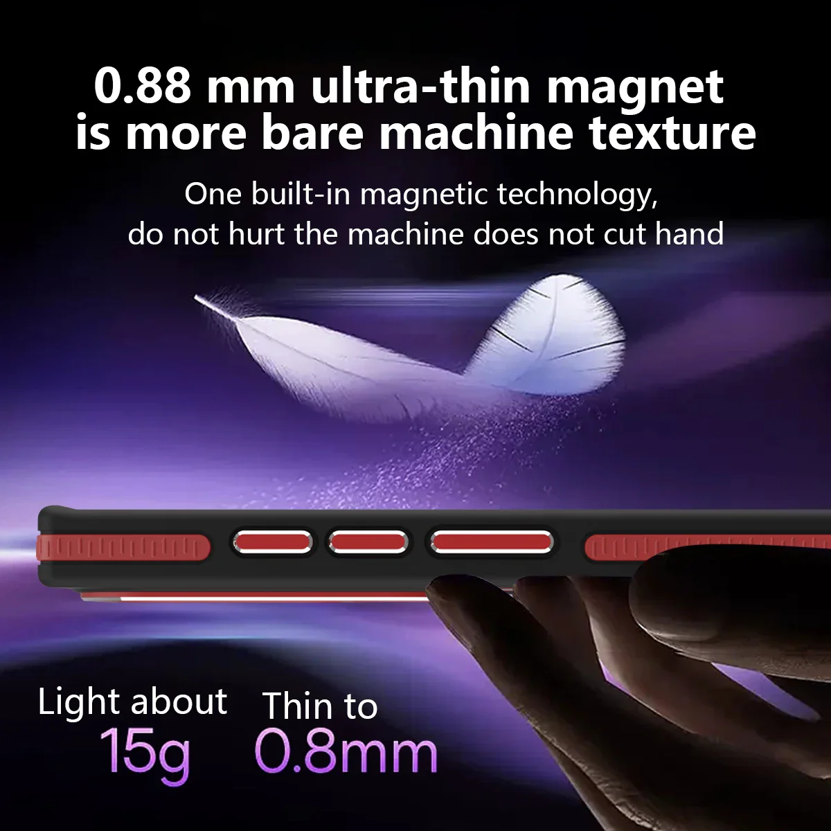 Frosted Dual Tone Stripe Magnetic Case - Samsung - Image 3