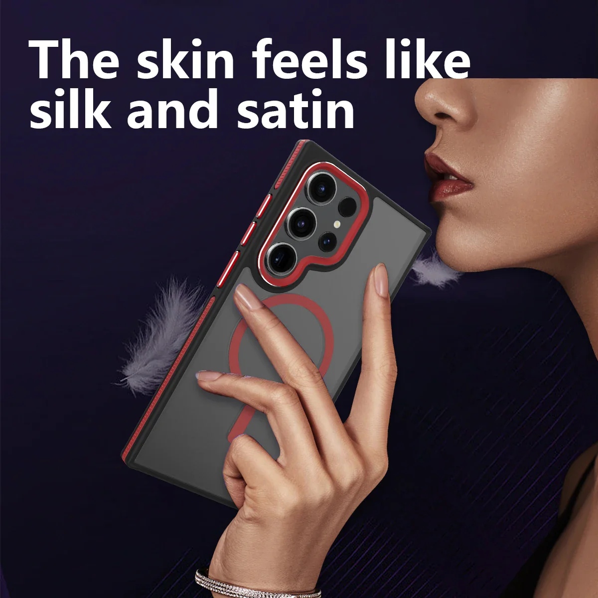 Frosted Dual Tone Stripe Magnetic Case - Samsung - Image 5