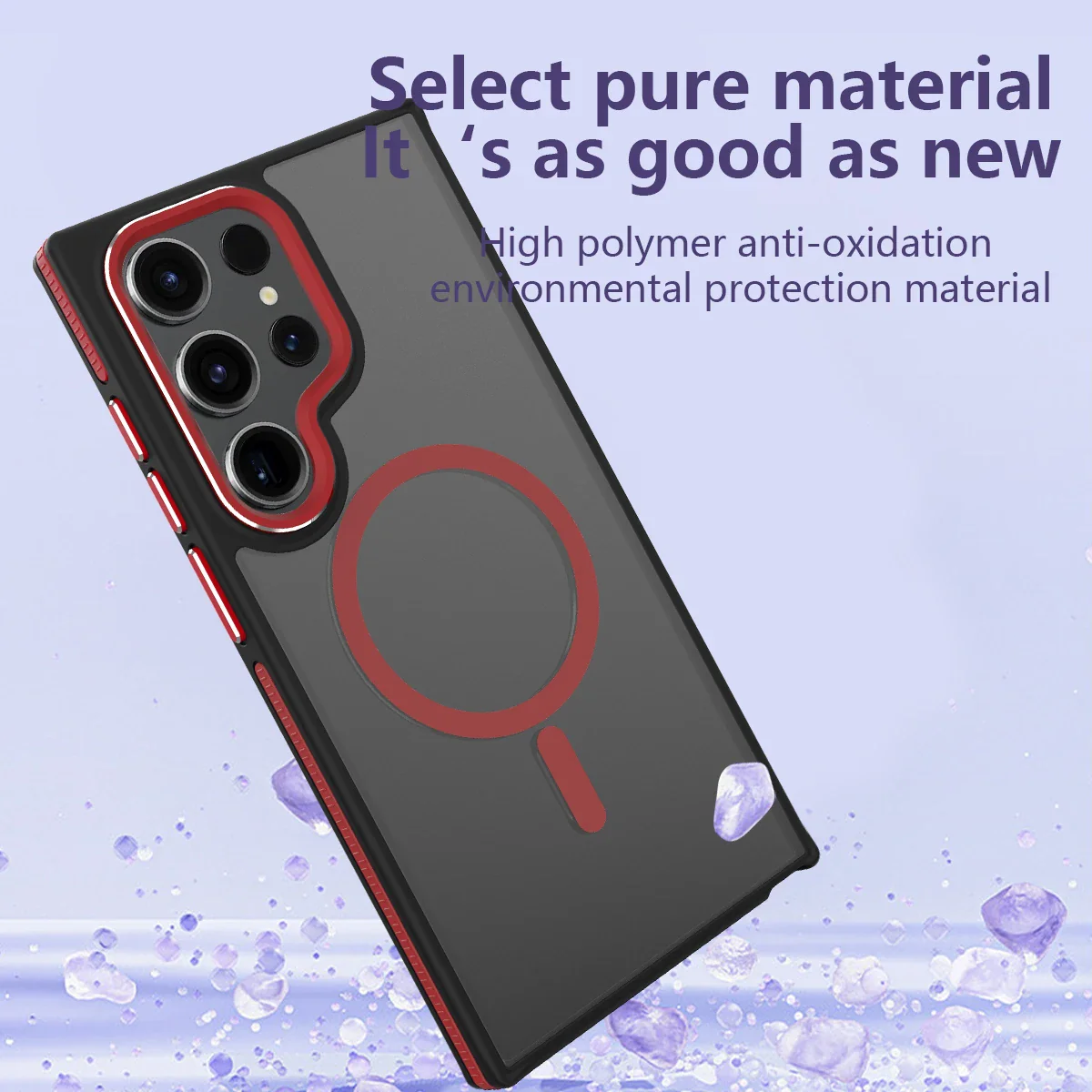 Frosted Dual Tone Stripe Magnetic Case - Samsung - Image 7